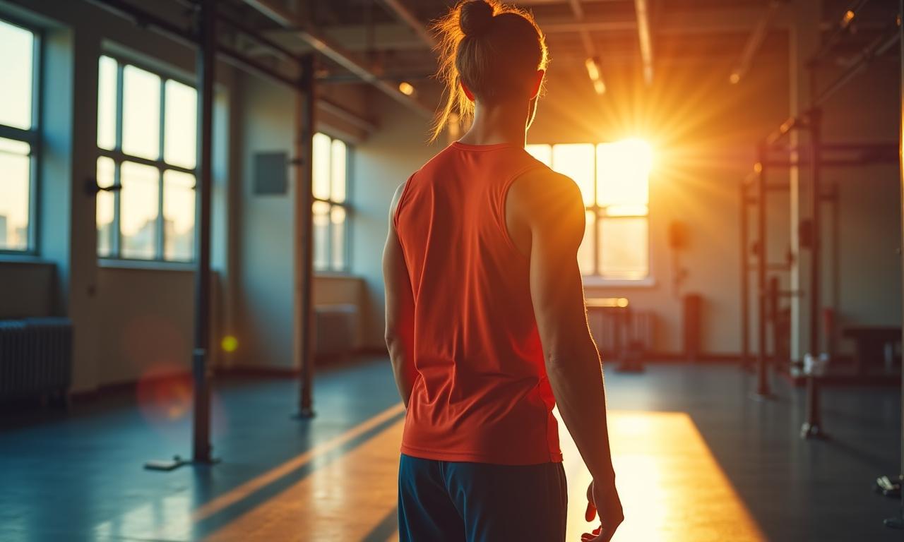 Inspiring fitness transformation background